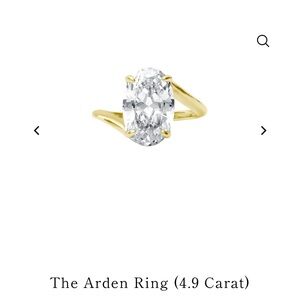 Everly Gold and Silver Oval Ring